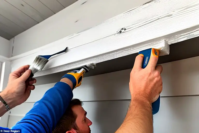 Make sure you are going to the Finish Line  | Install Shiplap Over Popcorn Ceiling