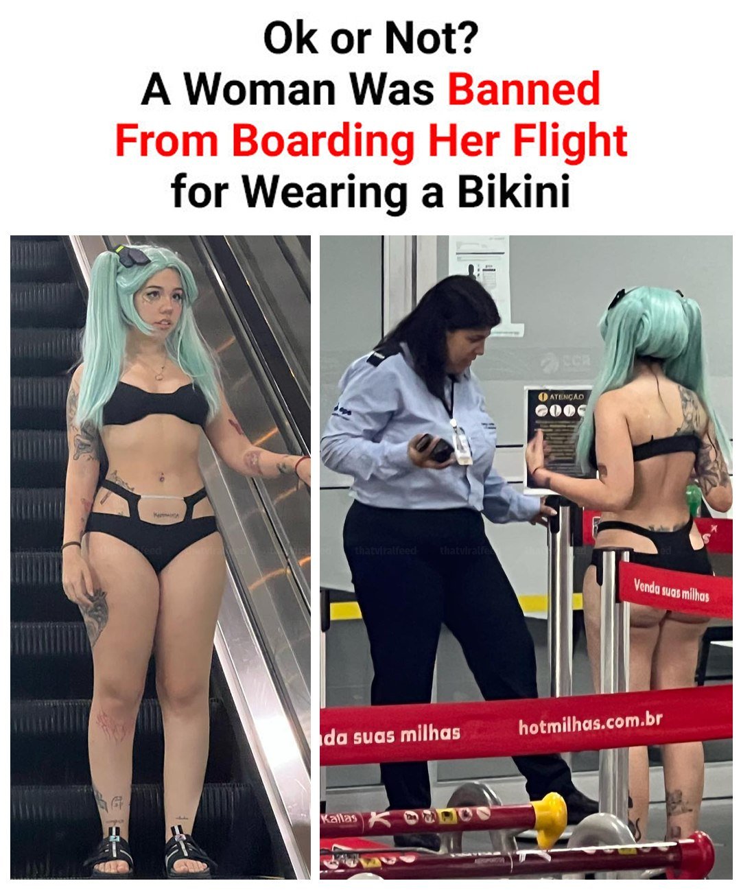 Ok Or Not? A Woman Was Banned From Boarding Her Flight For Wearing A Bikini